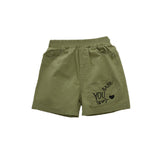 Summer Pants Summer Fashion Casual Children 'S Shorts Letters Solid Color Loose Cargo Pants