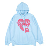 Mens Fall Outfits Loose Hooded Sweater Men and Women All-Matching Loose Preppy Style Sports Couple's Tops