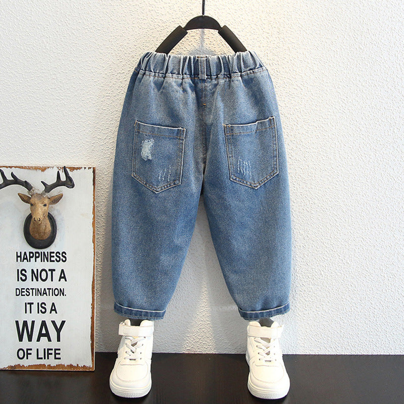 Toddler Boys Pants Boys' Jeans Children's Soft Loose