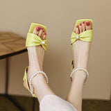Nude Block Heel Peep Toe Sandals