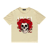 Amiri T Shirt Printed Casual Hip Hop round Neck Short Sleeve T-shirt