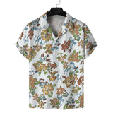 Men Beach T Shirts Men's Spring Leisure Short Sleeve Shirt