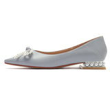 Nude Block Heels Closed Toe Women's Autumn Low Heel Square Toe Shoes