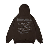 Mens Fall Outfits Street Rock Print Worn Looking Washed-out Hiphop Sweater Men's Women's Hoodie Loose Top