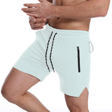 Hoochie Daddy Short Spring Shorts Men's Knitted Solid Color Sports Casual