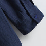 White Work Shirts Spring and Autumn Men's Shirt Casual Cotton and Linen Long Sleeve Shirt