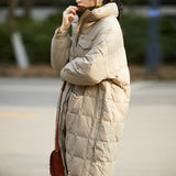 Women Winter Coats Puffer Jacket Down Coat Down Jacket Female Winter Loose Plaid White Duck Down Coat