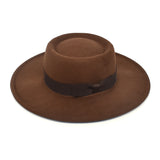 Mens Kentucky Derby Hats Woolen Hat Big Brim Jazz Warm Sun Hat