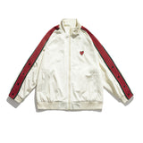 Black Varsity Jacket Autumn Embroidery Casual Loose Multi-Pocket Workwear Coat Men's Jacket