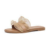 Women Open Toe Sandals Flats Summer Lace Fashion Sandals