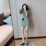 Aesthetic Dress Spring/Summer French Floral Dress Female Dress