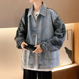 Jock Jacket Fall Jacket Men's Autumn and Winter Wild Men's Coat Casual Denim Coat Men's Clothing