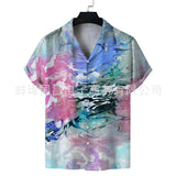 Men Beach T Shirts Spring Men's Short Sleeve Casual Shirt