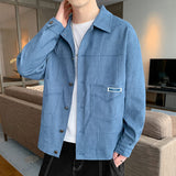 Corduroy Varsity Jacket Overalls Men's Autumn Baseball Uniform Spring and Autumn Sports Corduroy Autumn Wear Jacket