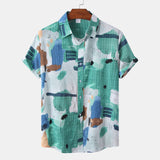 Men Beach T Shirts Summer Casual Beach Holiday Floral Print