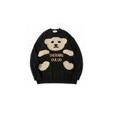 Mens Fall Outfits Cartoon Knitwear Men's and Women's Sweaters Student Hip Hop Cute Casual Couple Outfit Top