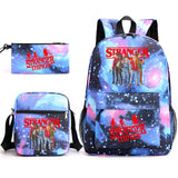 Stranger Things Hellfire Club Backpack Three-Piece Backpack Printed Pattern