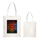 Stranger Things Hellfire Club Handbag Stranger Things 4 Canvas Bag Student Book Bag Shopping Bag Large Capacity Crossbody