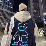 The Bears Varsity Jacket Baseball Uniform Men's Spring and Autumn Clothes Boys Autumn Wear Jacket Retro Bear Men's Jacket