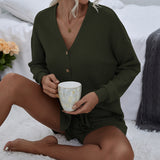 Women Fall Long-Sleeve Suit Women's Waffle Coat