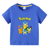 Children Pokemon Pikachu T Shirt Summer Cotton Short Sleeve T-shirt