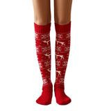 Winter Chunky Cable Thick Knit Thigh High Socks Long Stockings Boot Fall/Winter Christmas Woolen Yarn Socks Stockings