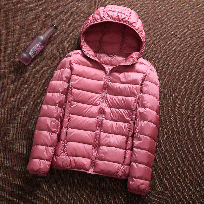 Women Winter Coats Puffer Jacket Down Coat Fall/Winter Lightweight Down Jacket Female Short Hood Winter Clothing Coat