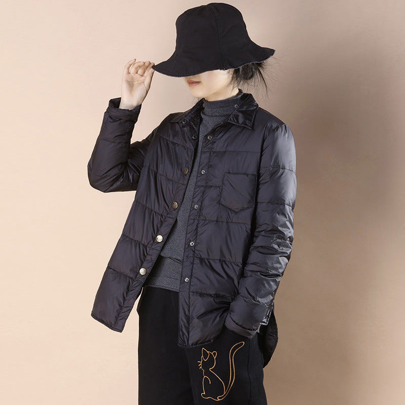 Women Winter Coats Puffer Jacket Down Coat Winter Warm White Duck Down Jacket Female Slim Fit Patchwork