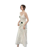 Marilyn Monroe Dress Vintage Backless Suspender Dress