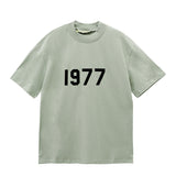 Fear of God Essentials 1977 T-Shirt Double Line Printed Short Sleeve T-shirt