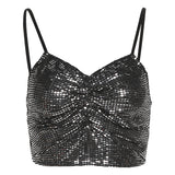 Music Festivals Rave Outfits Girls Tops Spring and Summer Women's Clothing Sexy Slim Vest