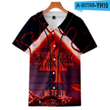 Hellfire Club Shirt Stranger Things Season 4 Hellfire Club Short Sleeve Baseball Uniform