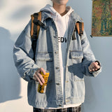 Paisley Denim Jacket Men's Loose Casual Spring Jacket