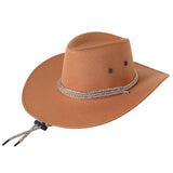 Cowboy Hats Suede Sun Hat Men's Riding Hat Big Brim Cowboy Hat