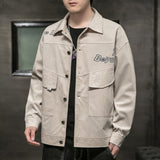 Corduroy Varsity Jacket Men's Autumn and Winter Lapel Corduroy Jacket Menswear Autumn Clothes Top Clothes