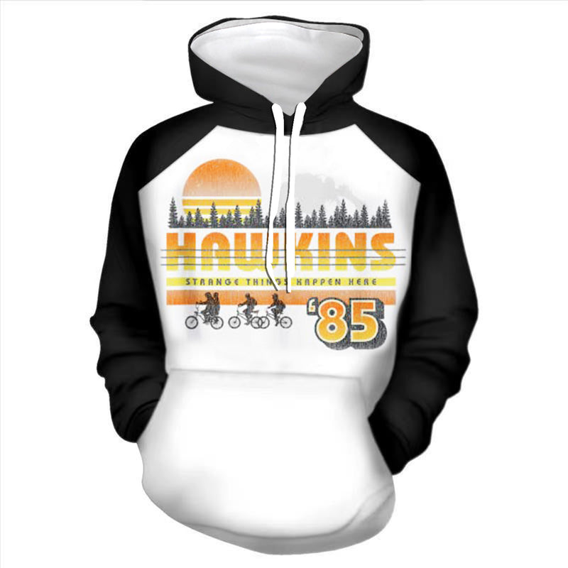 Stranger Things Hellfire Club Coat 3D Sweater Digital Printing Cosplay Peripheral Anime Clothing