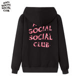 Anti Social Club Hoodie Men's Clothing Print Autumn and Winter Cotton Loose Men and Women