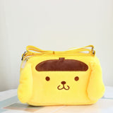 My Melody Bag Cartoon Cinnamoroll Babycinnamoroll Clow M Shoulder Bag Cute Double Layer Zipper Storage Plush Crossbody Bag