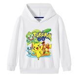 Children Pokemon Pikachu Hoodie Spring and Autumn Boys and Girls Cotton Hooded Sweater