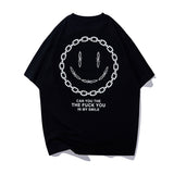 Smiley Face T Shirt Casual Sports Top