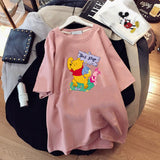 Oversized 90S T Shirt Short-Sleeved T-shirt for Women Loose Top Wear Summer