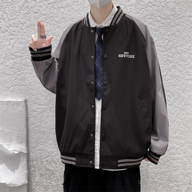 Varsity Jacket Vintage Autumn Printed Men's Couple Men's Jacket Jacket Girls' Baseball Uniform Flight Suit