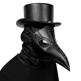 Top Hat Punk Halloween PU Leather Dome Neutral Magic Hat Gentleman Party Hat