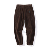 Mens Fall Outfits Vintage Corduroy Tappered Work Clothes Pants Straight-Leg Wide-Leg Pants Men