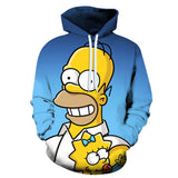 Homer Simpson Shirt Spring and Autumn Anime Digital Printing Fashion