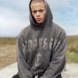Palm Angels Hoodie Letter Printed Washed Hooded Sweater Men 'S And Women 'S Hoodies