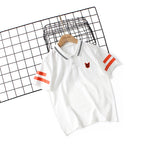 Children T Shrits Summer Boys' Lapel Short Cotton Short Sleeve