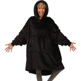 Hoodies Blankets Nightgown Flannel Hooded Casual Sweatshirt Home