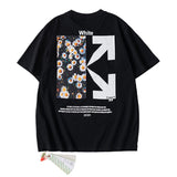 off Arrow Short Sleeve Men's and Women's Youth Cotton Hip Hop Bottoming T-shirt t shirt