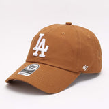 Dodgers and Yankees Baseball Cap 47brand Baseball Cap Female Dark Gray Soft Top Embroidery Hip Hop Male Hat